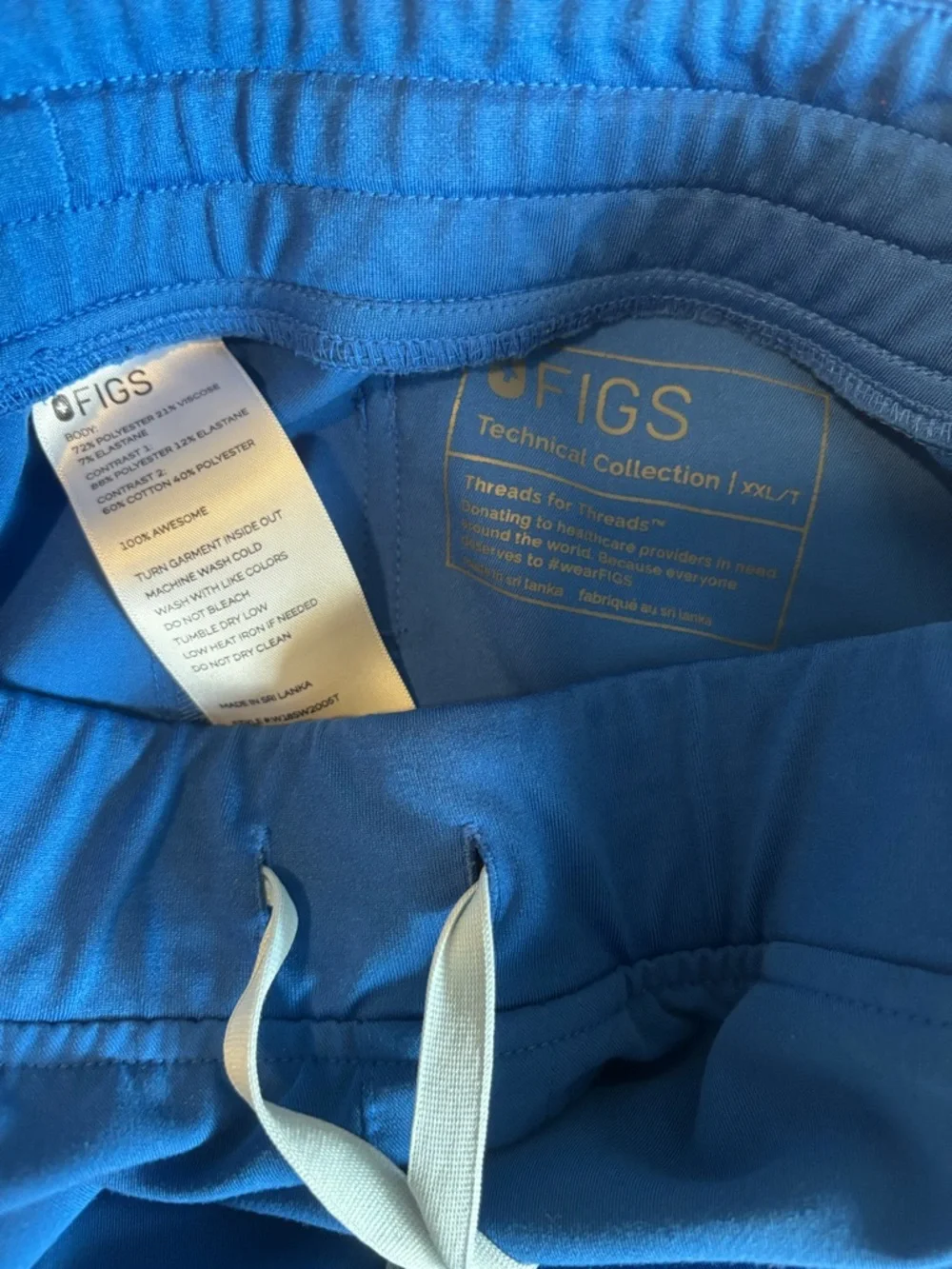 Figs Zamora Jogger Scrub Pants Royal Blue - Picture 5 of 12